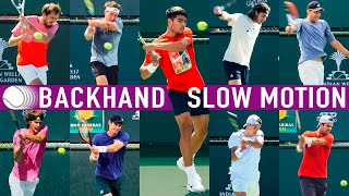 Backhand slow motion  Compilation 2023 [upl. by Anual]