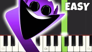 Incredibox Sprunki Phase 4 Themes on Piano  EASY Piano Tutorial [upl. by Ylsew]