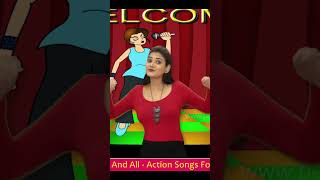 Action Songs in English  shorts  Nursery Rhymes For Children  Pebbles Pre School Learning [upl. by Yelsgnik]