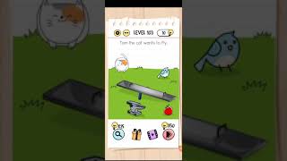 Brain test level 103 Tom the cat wants to fly walkthrough [upl. by Douville]