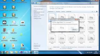 Schriftarten installieren unter Windows 7 [upl. by Mou666]