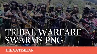 Shocking scenes of tribal warfare swarm Papua New Guinea [upl. by Eicyac]