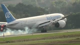 Air Europa Boeing 7878 Dreamliner ECMPE landing at Zurich Airport [upl. by Ylsel883]