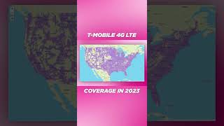 TMobile 4G Coverage Map in 2023 shorts [upl. by Amir833]