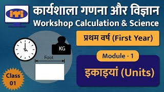 ITI Workshop Calculation Science 1st Year  Class 01  Units इकाइयां  ITI Math New Pattern [upl. by Dorsy]