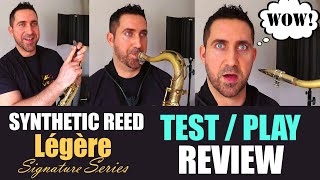 Legere Signature Series Synthetic Reed Review  Alto Sax amp Tenor Sax by Paul Haywood [upl. by Leupold]