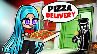 I Deliver Pizza to a CREEPY MANSION in Roblox [upl. by Aamsa48]