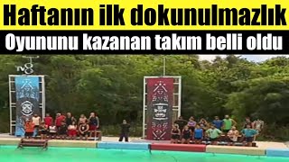 SURVÄ°VOR ALL STAR YENÄ° BÃ–LÃœM FRAGMANI 1 DOKUNULMAZLIK OYUNUNU KAZANAN TAKIM [upl. by Zendah143]