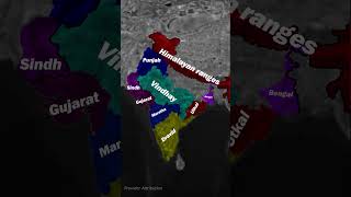 Places mentioned in Indias National Anthem map geography nationalanthem trending india [upl. by Fahey]