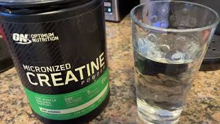 Optimum Nutrition Micronized Creatine Monohydrate Powder Review [upl. by Kloster]