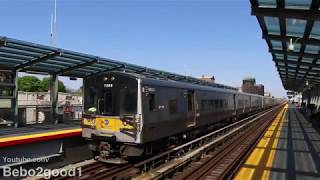 LIRR Atlantic Branch Trains at renovated Nostrand Ave Station [upl. by Mayer904]