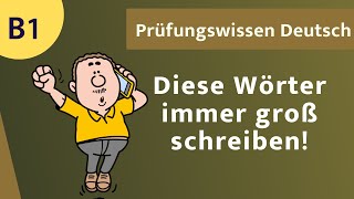 Großschreibung kinderleicht ⭐️⭐️⭐️ Rechtschreibfehler vermeiden B1 [upl. by Erialcyram962]