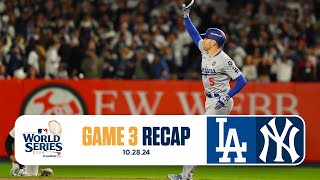 Dodgers pitching QUIETS Yankees bats take commanding 30 series lead in World Series  Game Recap [upl. by Narrad]