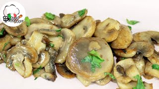 Funghi champignon trifolati facili in padella  Foodvlogger [upl. by Lud732]