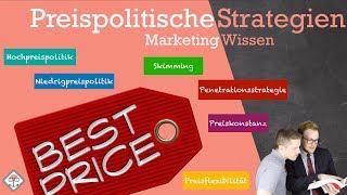 Preispolitische Marketingstrategien einfach erklärt mit Beispiel [upl. by Ynafets]