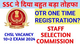 SSC CHSL 102 Vacancy OTR registration 2024  online applications chsl exam 2024 [upl. by Ellener]