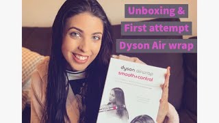 Unboxing the Dyson Hair Wrap and first attempt [upl. by Irrek]