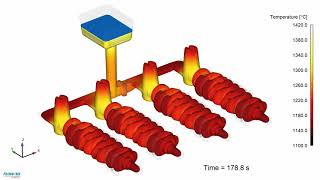 Filling amp Solidification of Cast Iron  FLOW3D CAST [upl. by Neeuq]