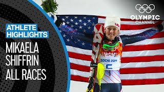 Mikaela Shiffrin 🇺🇸  Youngest Ever Alpine Skiing Slalom Champion  Athlete Highlights [upl. by Hewitt969]