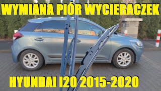 Wymiana piór wycieraczek przednich Hyundai i20 20152020  Doszkalanie Warszawa [upl. by Assert498]