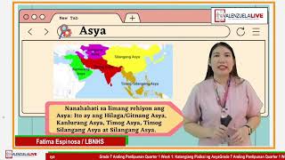 GRADE 7 AP Q1 W1 KATANGIANG PISIKAL NG ASYA mp4 [upl. by Ahsikym]