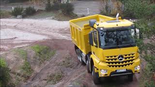 Pista pruebas extrema Mercedes Benz Arocs 8X8 4151 encamion com [upl. by Donough]