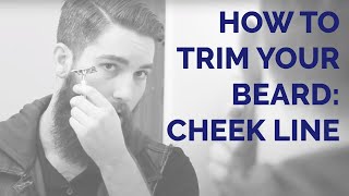 How to trim your cheek line for your beard [upl. by Atsillak]