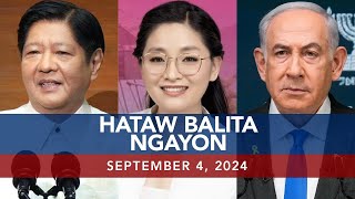 UNTV Hataw Balita Ngayon  September 4 2024 [upl. by Ynaffat]