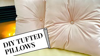 DIY Glamorous Tufted Pillows [upl. by Beata]