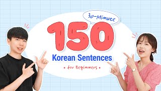 30 Minutes Listen to Korean on Your Commute  Korean Sentences for Beginners [upl. by Nahpets]