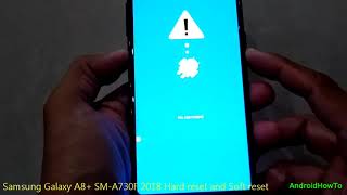 Samsung Galaxy A8 SMA730F 2018 Hard reset and Soft reset [upl. by Maghutte514]