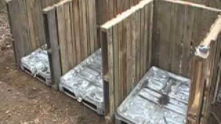 Compost bins made of pallets  How to [upl. by Aynik314]