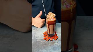 Almond Brittle Chocolate Milkshake ASMR shorts asmrfood asmrcooking milkshake asmr [upl. by Scharff]