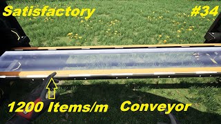 Satisfactory 10 Walkthrough 34  Extremely fast Conveyors [upl. by Harod]