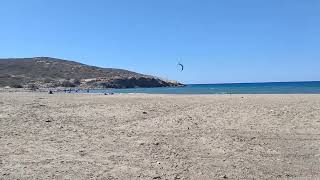 Prasonisi beach RhodesRodos Greece When Aegean and Mediterranean sea meets October 2024 [upl. by Arres]