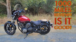 Yamaha Bolt 1000 Miles Review  A beginners perspective [upl. by Kaylil93]