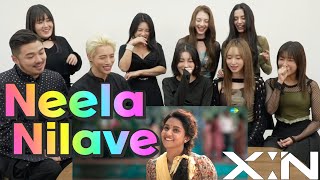 Kpop Malayali Idol reacts to lovely Malayalam MV💘xinofficial Neela Nilave XIN AOORA [upl. by Dylana]