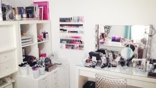 Mon rangement et ma collection de maquillage  Makeup StorageCollection [upl. by Ollopa]