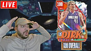 100 OVERALL DIRK NOWITZKI TOMORROW NBA 2k24 Myteam UNLIMITED Live Grinding MT We Hit LEVEL 40 [upl. by Sekoorb126]