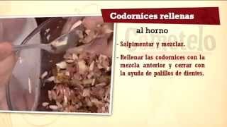 Receta Codornices rellenas al horno [upl. by Norac]