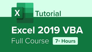 Excel 2019 VBA Full Course Tutorial 7 Hours [upl. by Romaine656]