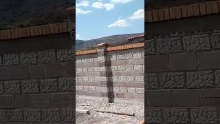 Barda de block 1k 1million funny construccion mexico 100 views viral suscribete shorts 5k [upl. by Rabiah]