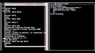 nodejs tcp client server programming [upl. by Otrebor407]