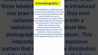 Defination of Autoradiography autoradiography long explanation video link in discretion 👇 [upl. by Etteyniv]