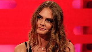 Cara Delevingnes famous eyebrows  The Graham Norton Show Series 17 Episode 11  BBC One [upl. by Mimi]