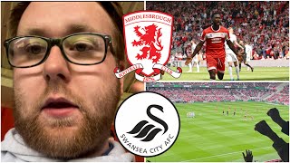 Middlesbrough 10 Swansea City  BRILLIANT HOME FANS amp THEY DESERVED THE 3 POINTS  Match Vlog 122 [upl. by Chansoo]