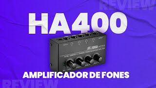 AMPLIFICADOR DE FONES  MICROAMP HA400 [upl. by Llevart]