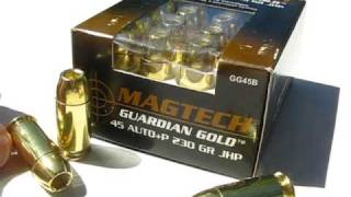 AT1  45 ACP  Magtech Guardian Gold 230 Gr P JHP [upl. by Alded754]