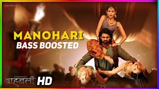 Manohari  BASS BOOSTED Full Audio Baahubali [upl. by Iuqcaj]