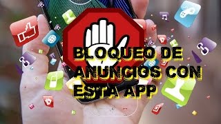 interesante aplicacion para bloquear anuncios en tus apps sin root [upl. by Seuqram223]